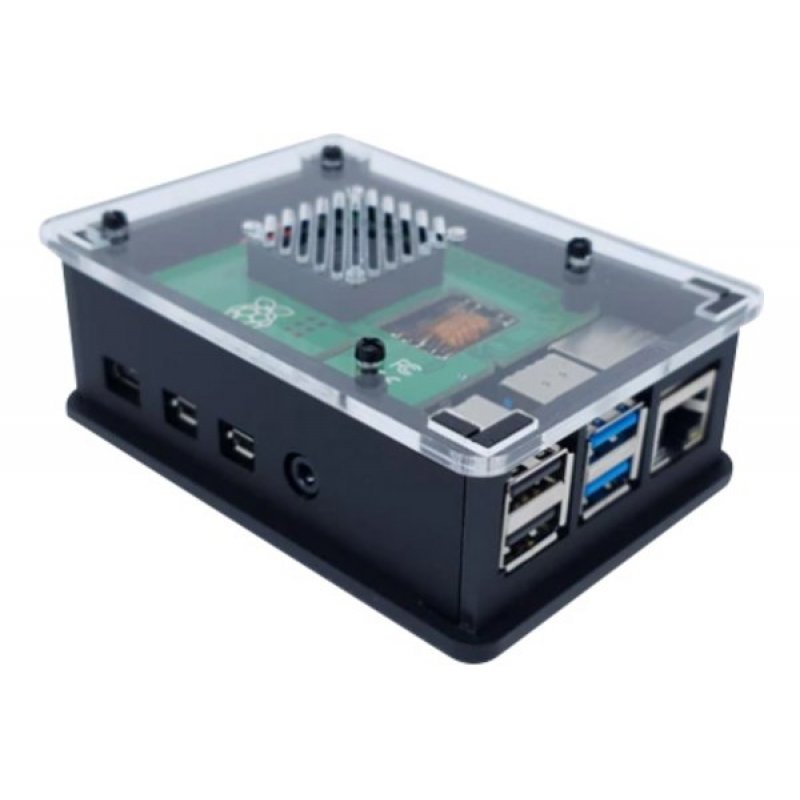 POE HAT compatible case for Raspberry Pi 4