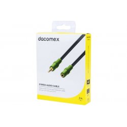 DACOMEX Stereo audio 3.5 mm jack extension cable - 3 m