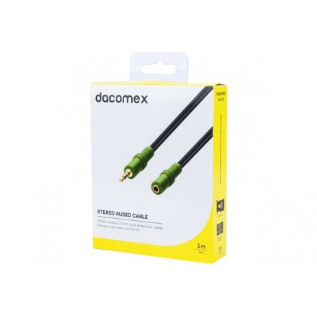 DACOMEX Stereo audio 3.5 mm jack extension cable - 3 m