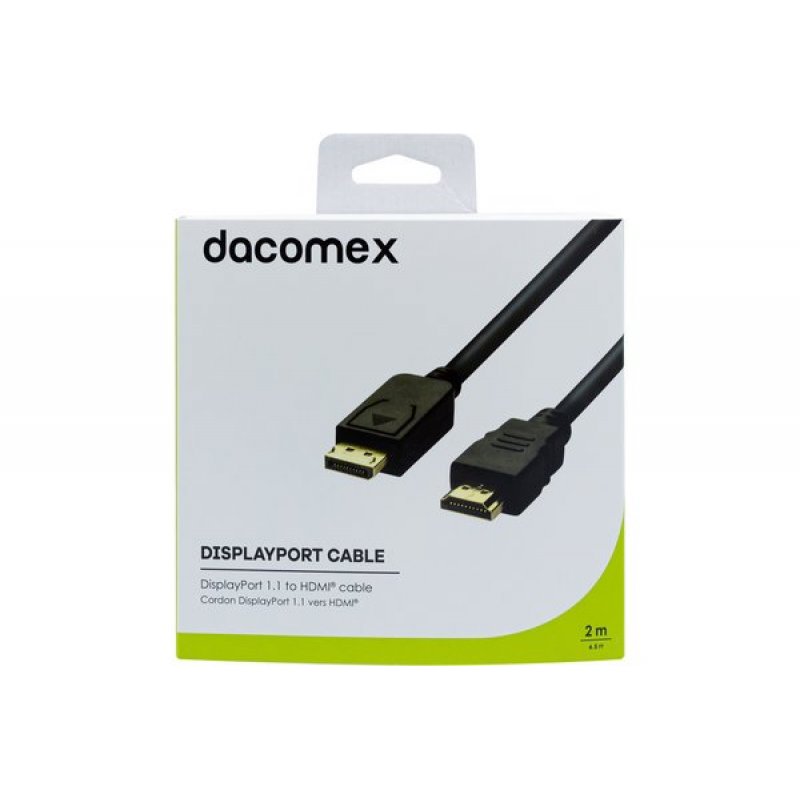 DACOMEX DisplayPort 1.1 to HDMI cable - 2 m