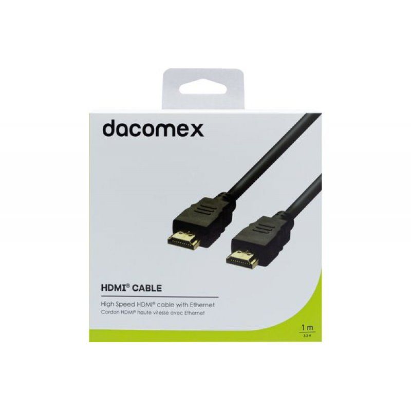 DACOMEX High Speed HDMI cable with Ethernet - 1 m