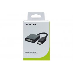 Câble adaptateur Dacomex DisplayPort mâle 1.1 vers DVI-D femelle 15cm (Noir)