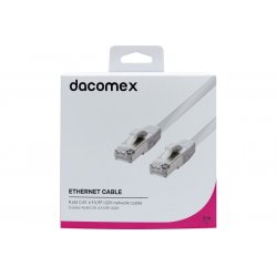 DACOMEX RJ45 CAT. 6 F/UTP LSZH snagless network cable white - 3 m