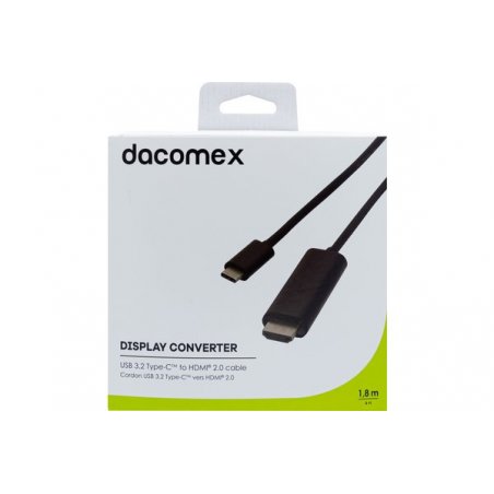 DACOMEX USB 3.2 to HDMI cable - 1,8 m