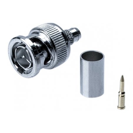 BNC crimp connectors for KX6 Cable- Bag of 10 pcs