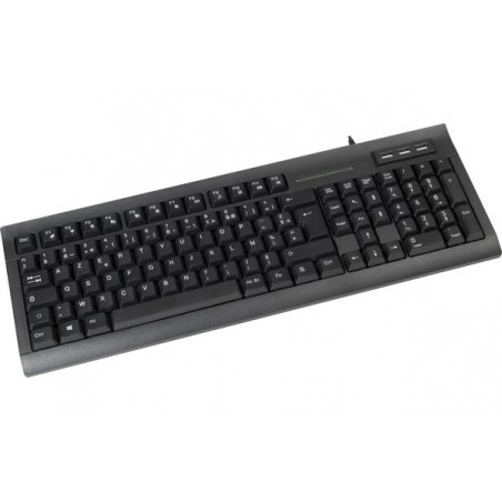 Clavier Dacomex K460-U avec hub USB intégré (Noir)