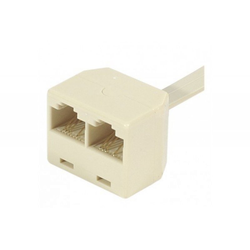 MODULAR T WIRING ADAPTER-RJ45 M/F/F + 15CM CORD