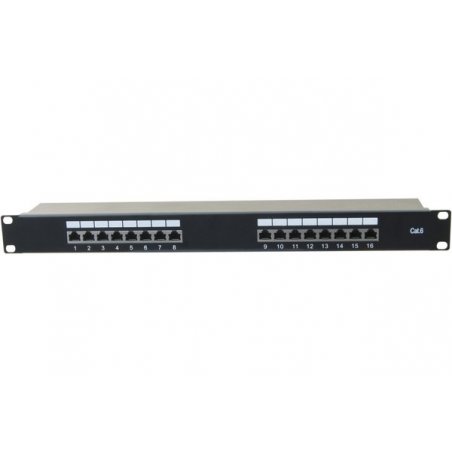 Patch Panel Category 6 STP 1U - 16 Ports
