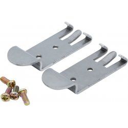 Set of 2 DIN brackets with screws