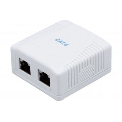 DEXLAN Keystone 2 x RJ45 ports Cat.6- shielded