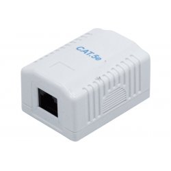 Wallmount Box Cat.5e- 1 x RJ45