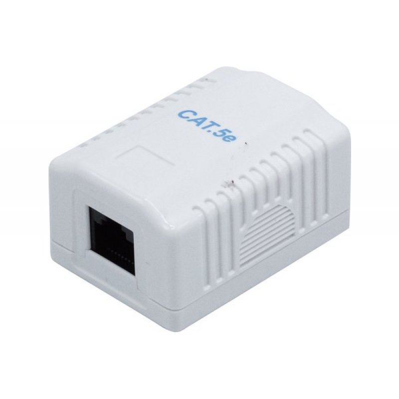 Wallmount Box Cat.5e- 1 x RJ45