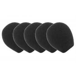 Lot de 5 Bonnettes Microphone Dacomex pour Casque (Noir)