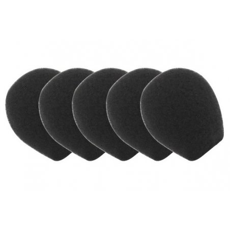 Lot de 5 Bonnettes Microphone Dacomex pour Casque (Noir)