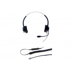 Dacomex perl binaural headset gooseneck noise cancel
