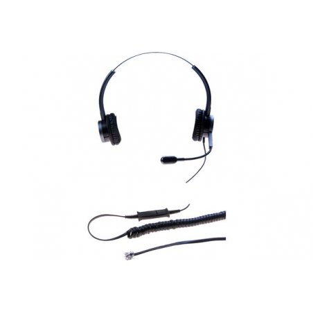Dacomex perl binaural headset gooseneck noise cancel