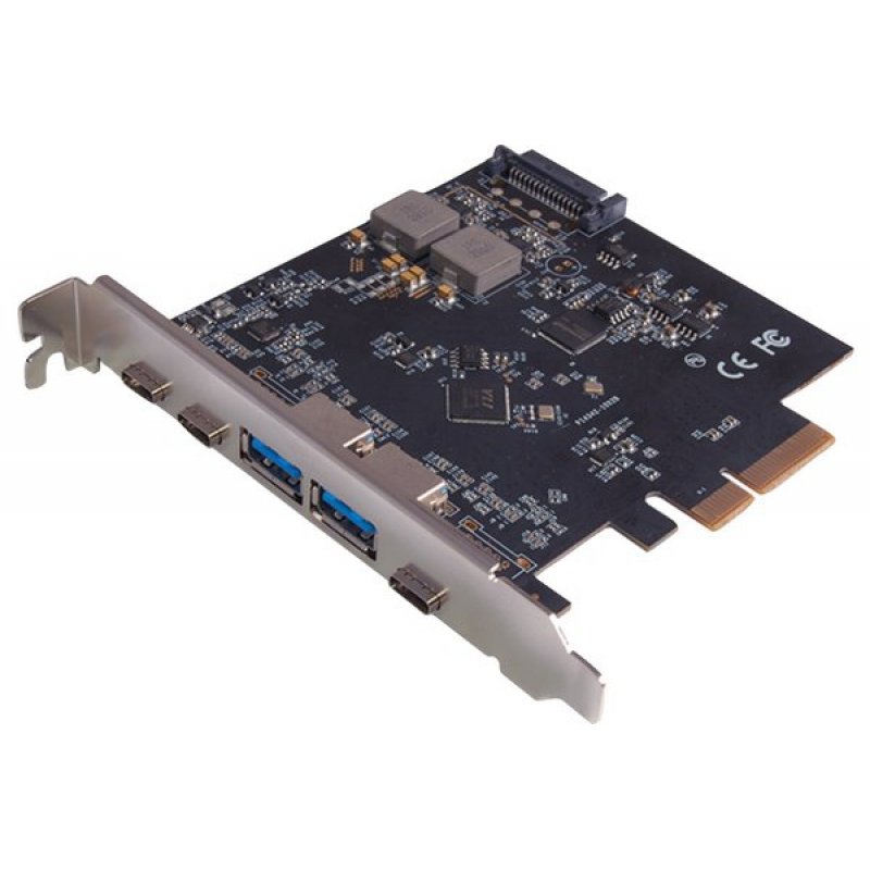 Dual Type A/C USB 3.1 PCI Express Card- 2 Ports