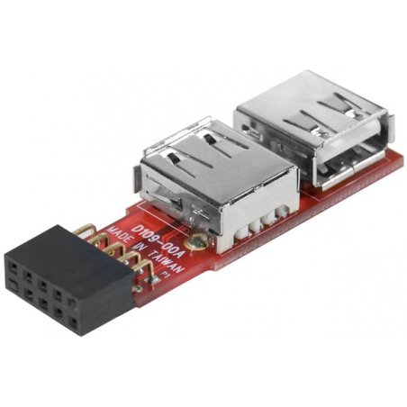 Adaptateur USB 2.0 Interne vers 2x USB 2.0 Externe A