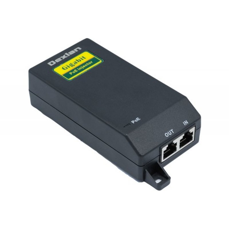 DEXLAN Gigabit PoE Injector IEEE802.3at 30W