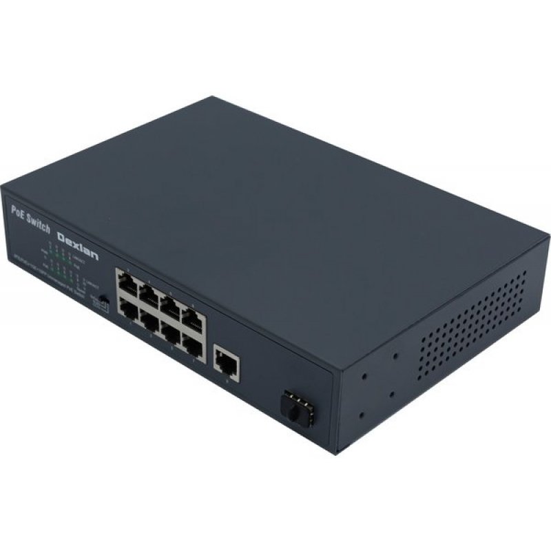 DEXLAN Switch 6P 10/100 with 4 PoE+ 60W