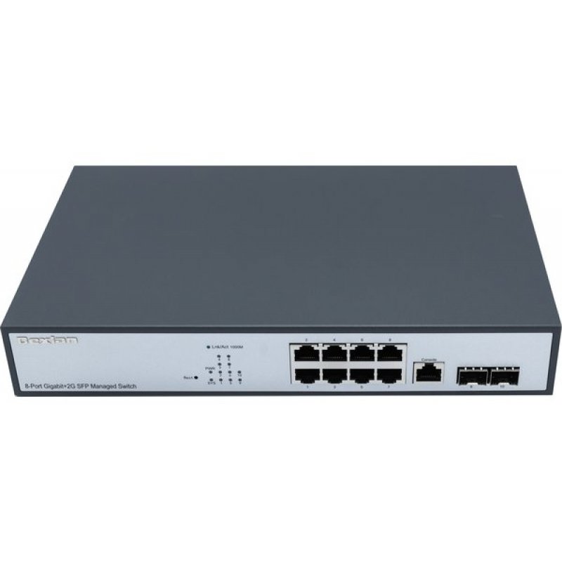 Rackmount Switch L2 8 port Gigabit + 2SFP