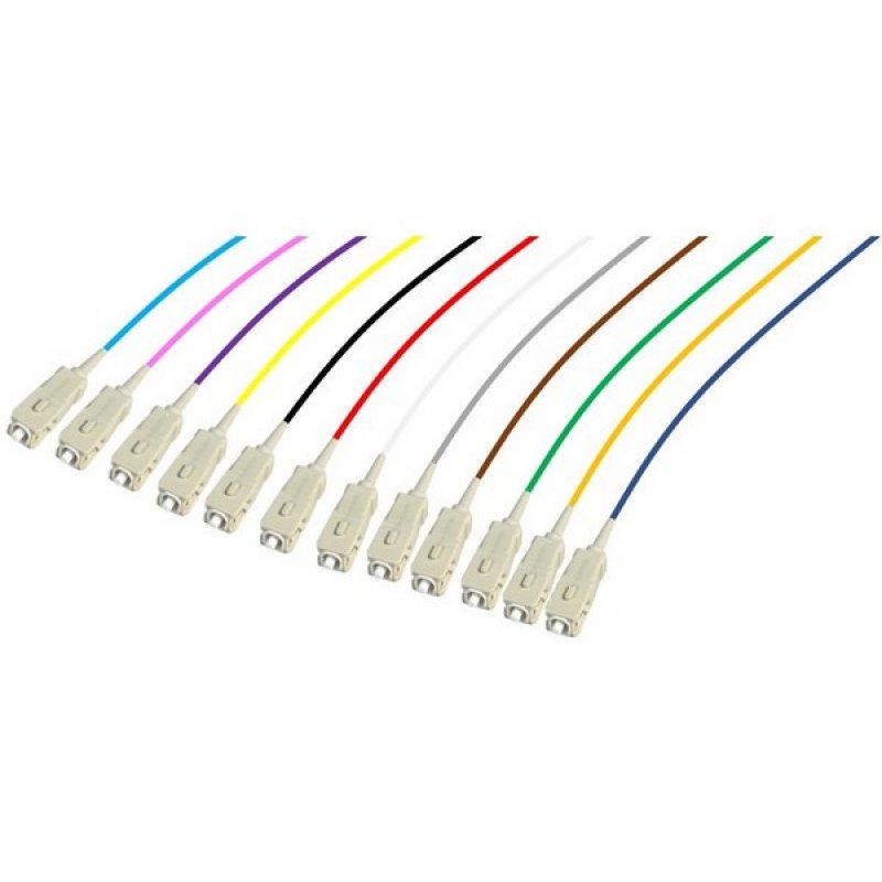 Pigtail OM4 SC/UPC LSZH 12 Connectors- 2 m
