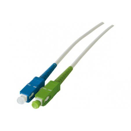 SC-APC/SC-UPC  singlemode OS2 9/125 Fiber patch cable white - 5 m
