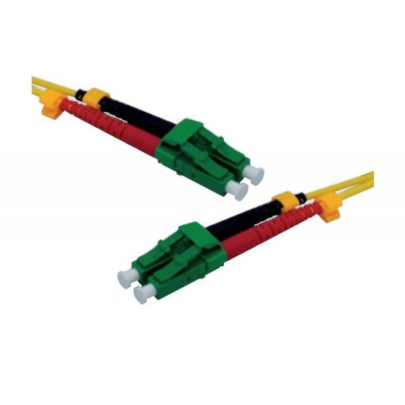 LC-APC/LC-APC duplex 2.0 mm single OS2 9/125 Fiber patch cable yellow - 1 m