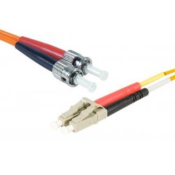 LC-UPC/ST-UPC duplex HD multi OM1 62,5/125 Fiber patch cable orange - 5 m