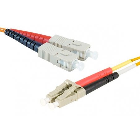 SC-UPC/LC-UPC duplex HD multi OM2 50/125 Fiber patch cable orange - 3 m