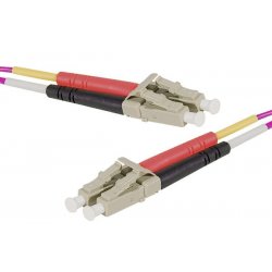 LC-UPC/LC-UPC duplex HD multi OM4 50/125 Fiber patch cable erika - 1 m