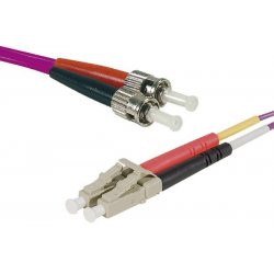 LC-UPC/ST-UPC duplex HD multi OM4 50/125 Fiber patch cable erika - 1 m