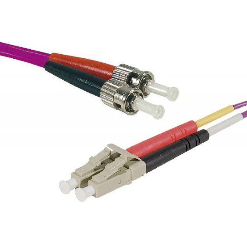 LC-UPC/ST-UPC duplex HD multi OM4 50/125 Fiber patch cable erika - 2 m
