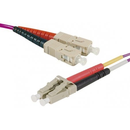 SC-UPC/LC-UPC duplex HD multi OM4 50/125 Fiber patch cable erika - 0,5 m