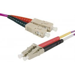 SC-UPC/LC-UPC duplex HD multi OM4 50/125 Fiber patch cable erika - 30 m