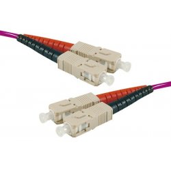 SC-UPC/SC-UPC duplex HD multi OM4 50/125 Fiber patch cable erika - 5 m