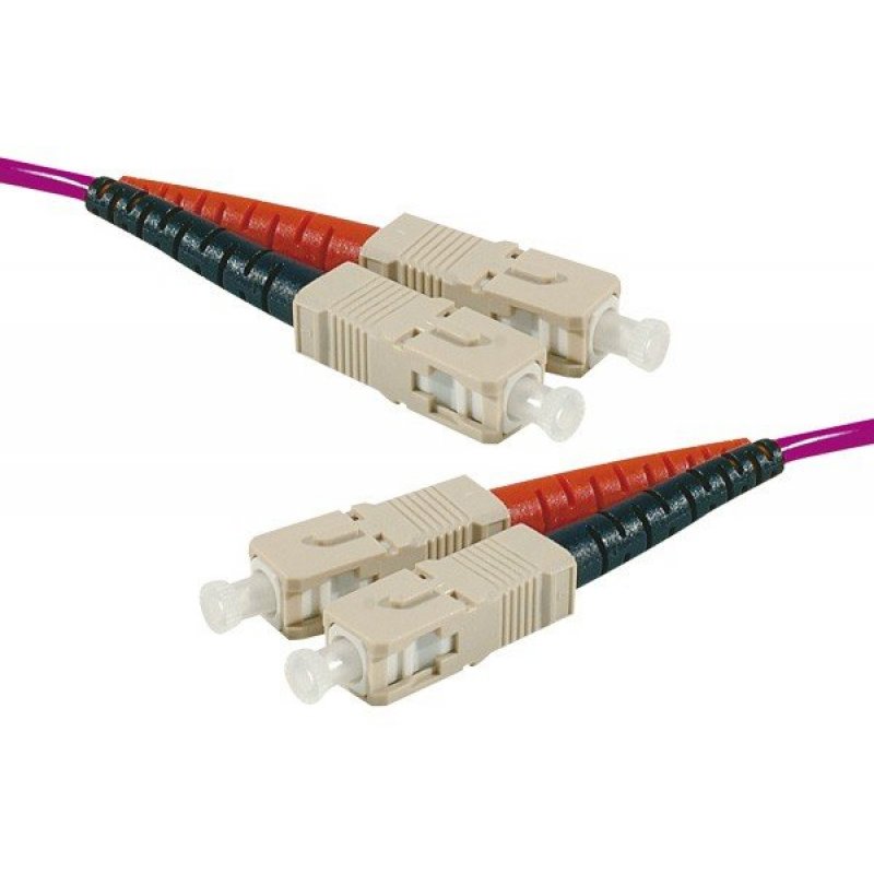 SC-UPC/SC-UPC duplex HD multi OM4 50/125 Fiber patch cable erika - 15 m