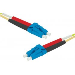 LC-UPC/LC-UPC duplex HD single OS2 9/125 Fiber patch cable yellow - 7 m