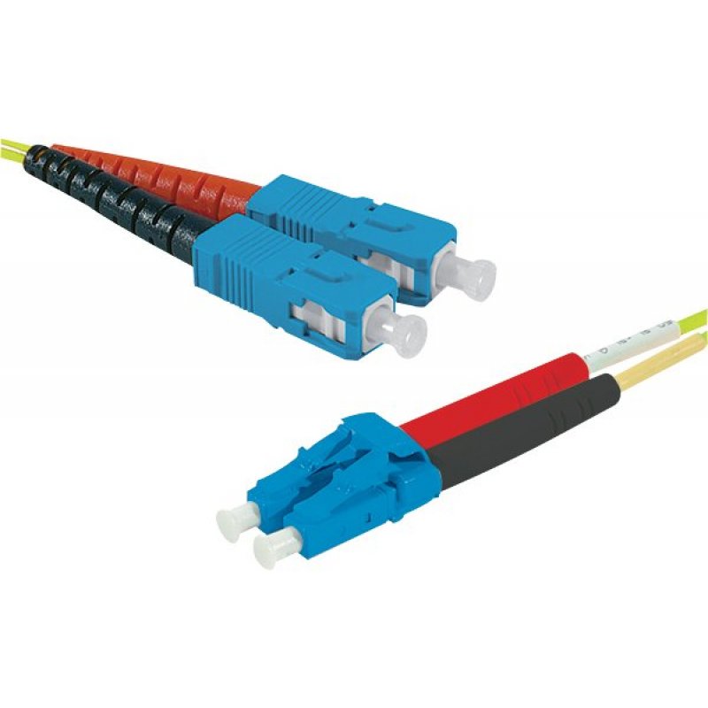 SC-UPC/LC-UPC duplex HD single OS2 9/125 Fiber patch cable yellow - 7 m