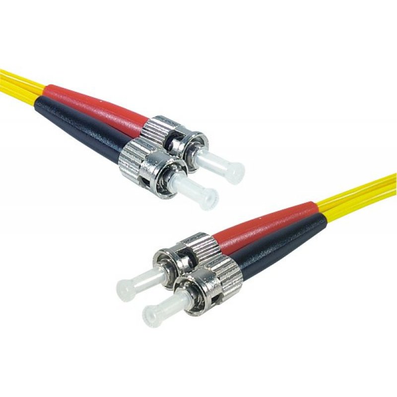 ST-UPC/ST-UPC duplex HD single OS2 9/125 Fiber patch cable yellow - 1 m