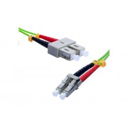 SC-UPC/SC-UPC duplex HD multi OM5 50/125 Fiber patch cable lime green - 2 m