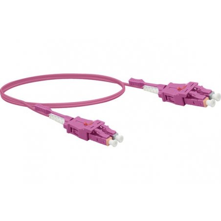 LC-UPC/LC-UPC duplex 2.0 mm single OS2 9/125 Fiber patch cable yellow - 1 m