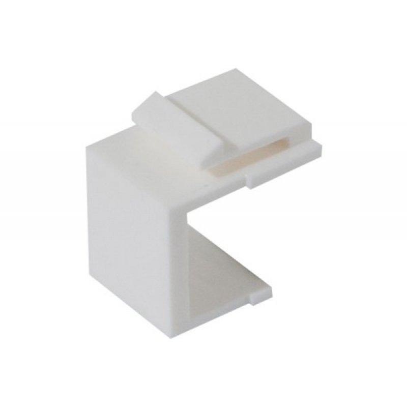 Blank keystone adapter - White - set of 10 pcs