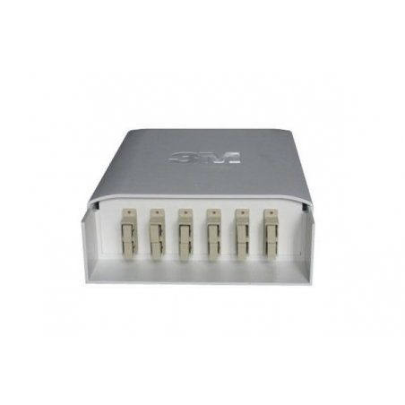 Fiber optic distribution box - 6 SC duplex adapters