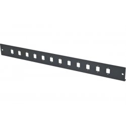 DEXLAN 19" 1U Fiber Optic Patch panel Front panel for 12 × LC Duplex/SC Simplex