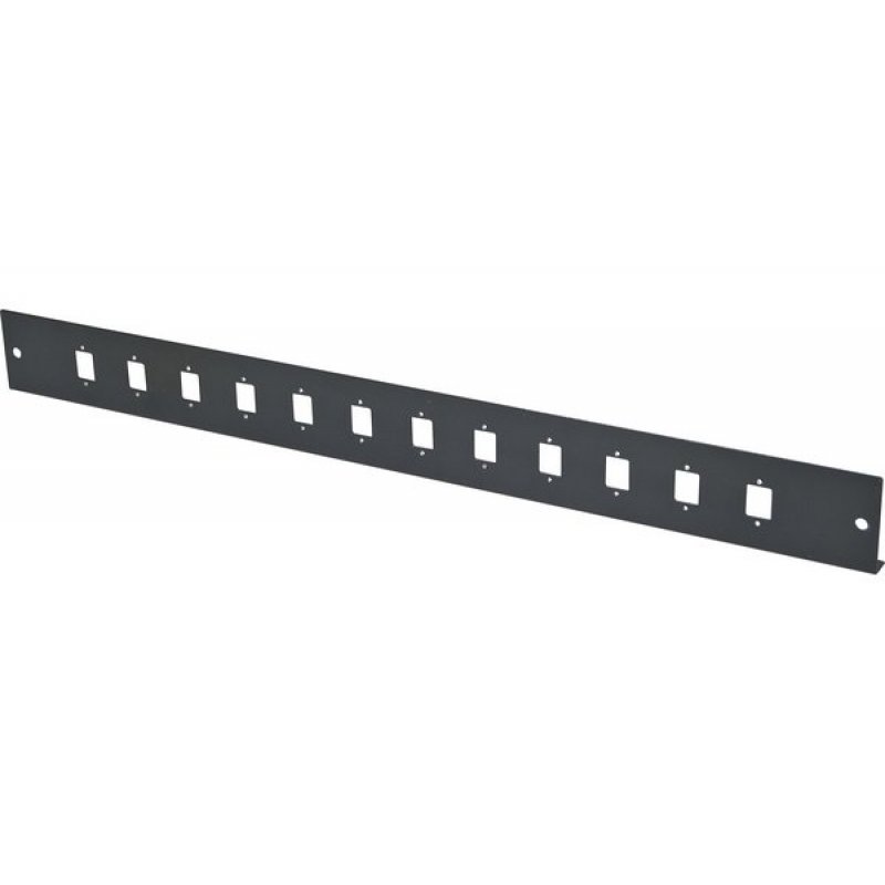 DEXLAN 19" 1U Fiber Optic Patch panel Front panel for 12 × LC Duplex/SC Simplex