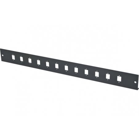 DEXLAN 19" 1U Fiber Optic Patch panel Front panel for 12 × LC Duplex/SC Simplex