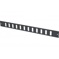 DEXLAN 19" 1U Fiber Optic Patch panel Front panel for 12 × SC Duplex /LC Quad