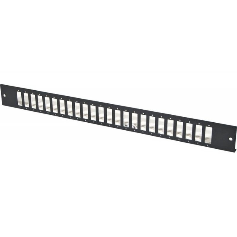 DEXLAN 19" 1U Fiber Optic Patch panel Front panel for 24 × SC Duplex /LC Quad