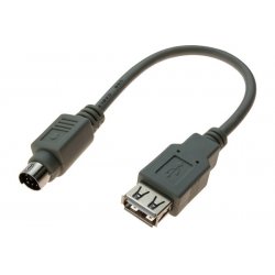 USB Type A female to Mini DIN 6 Male Adapter cable- 20 cm